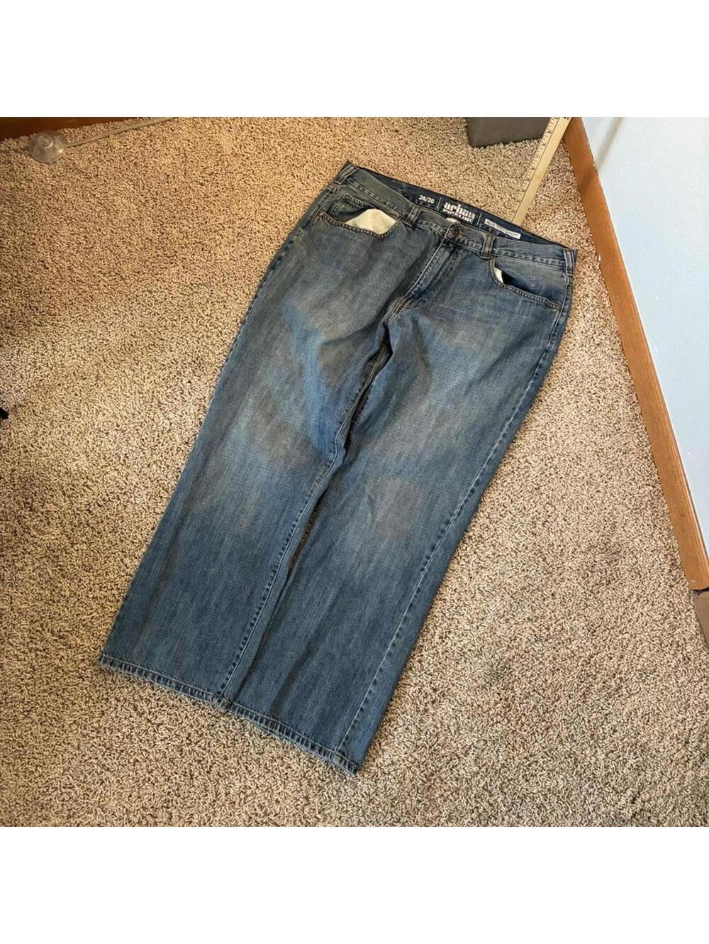 Pipe Line Men's Blue and Navy Jeans